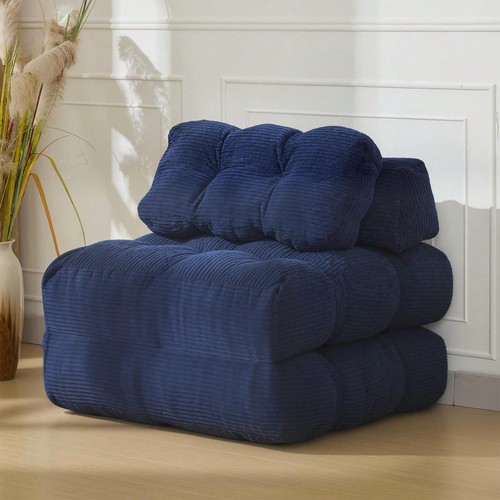 Navy blue convertible sofa bed - sofa,